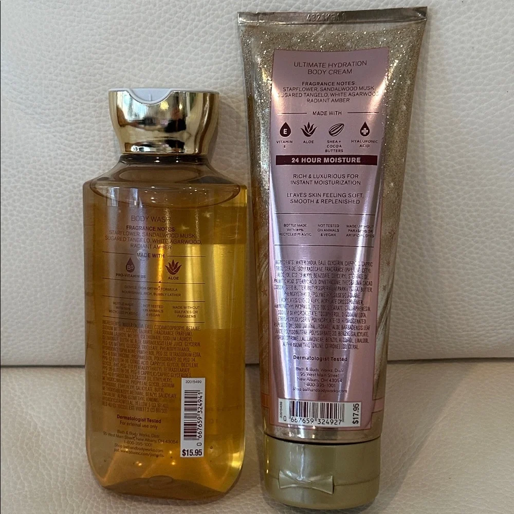 Bath and Body Works In the Stars Ultimate Hvdration Body Cream & Body Wash Set